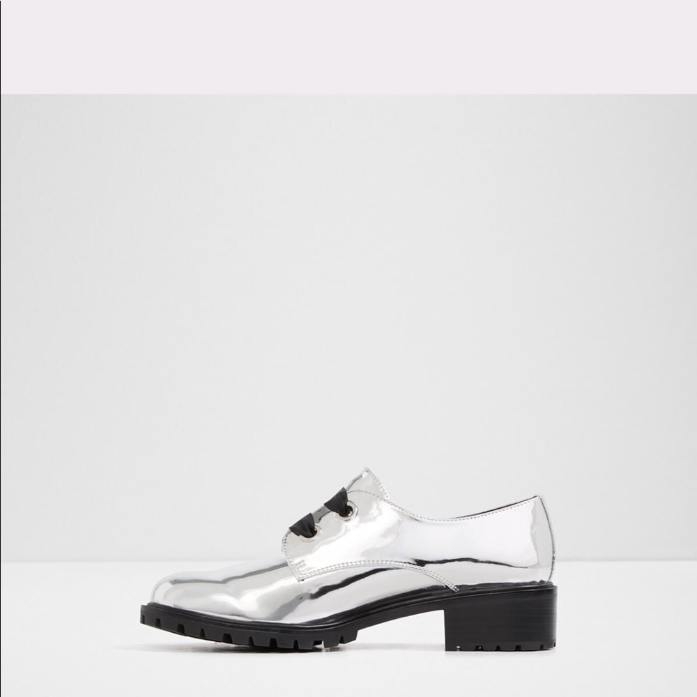 Aldo silver boots, Us 9